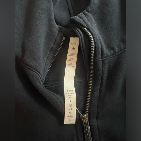 Lululemon Navy Scuba Oversized Full-Zip Hoodie XL/XXL - Picture 4 of 5